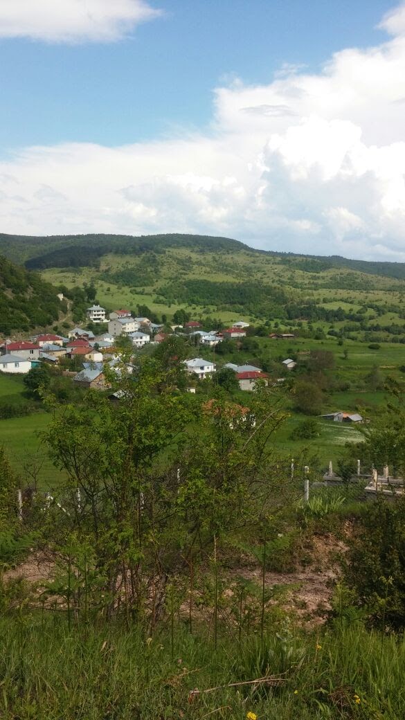 Dağüstü Köyü ve çevresindeki yeşil dağlar